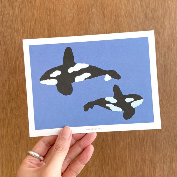 Postkarte - Orca
